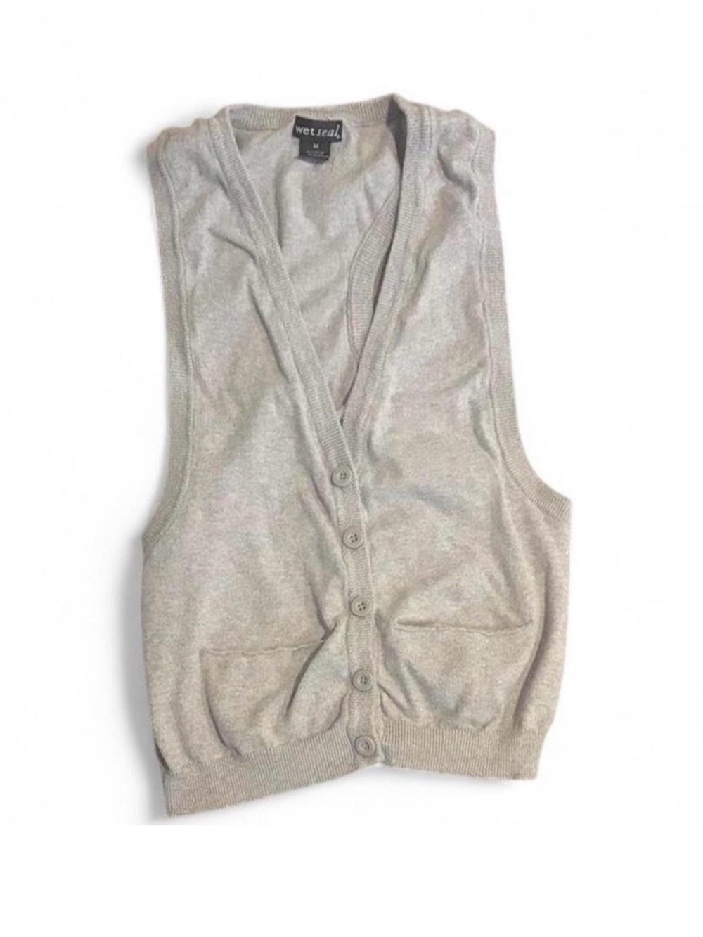 Wet Seal Knit Vest + FREE Squishy Cube